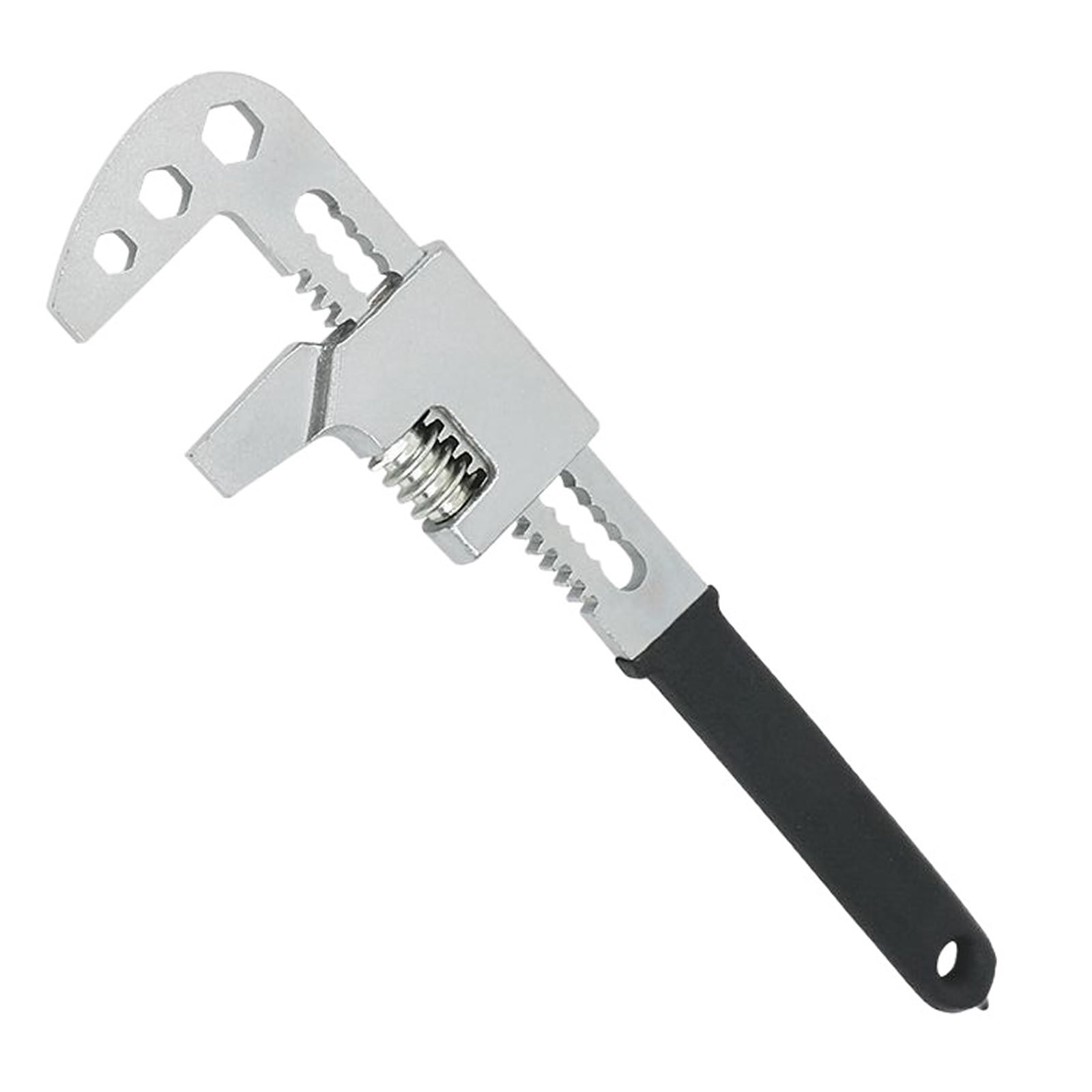 F Type Adjustable Wrench Steel Bathroom Sink Wrench Household Pipe Spanners Pipe Wrench and Large Opening Wrench