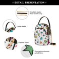 thumbnail image 4 of FORMRS Crossbody Bag for Women Quilted Travel Shoulder Cell Phone Purse with Chain Strap Handbag, Green Stars, 4 of 7