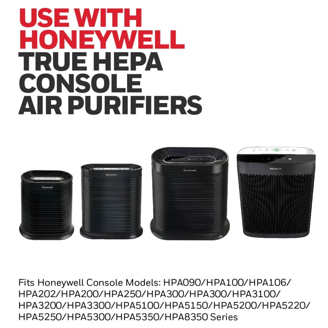Honeywell Air Purifier Replacement Filter, HRF-R1, R HEPA Filter, 2 Pack
