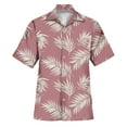 thumbnail image 4 of Shirts for Men Beach Trendy Comfortable Loose Casual Collar Button Open Short Sleeve Shirt Top L, 4 of 4