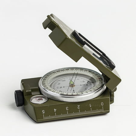Boussole militaire, étanche et anti-vibration avec calculateur de distance  de mesure de carte, pochette pour le camping, la randonnée