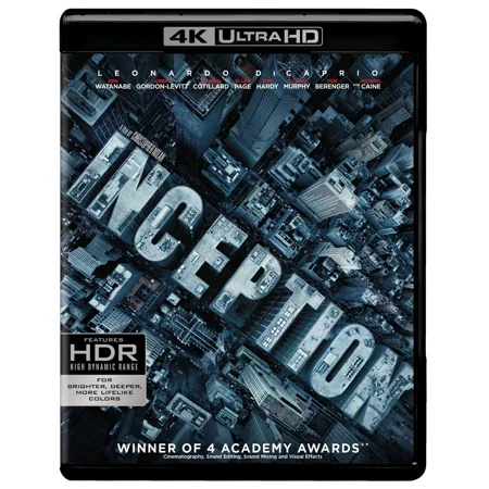 Inception 4K UHD Leonardo DiCaprio NEW