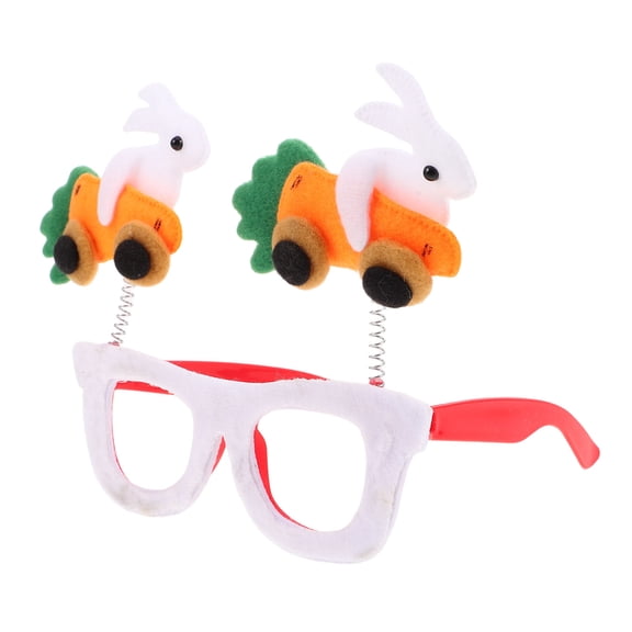 LOLIPPYY Easter Carrot Glasses Photo Booth Props Set for Back to School, Family Parties, Holiday Celebrations and Fun Events
