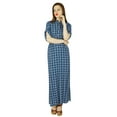 thumbnail image 5 of Bimba Women Long Maxi Day Dress Rayon Gown With Side Slit Summer Clothing, 5 of 6