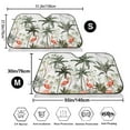 thumbnail image 3 of Balery Flamingo Palm Trees Windshield Sun Shade, Car Front Window Sunshade Cover ,Automotive Interior Portected Blocks Uv Rays For Car Pickup Truck Suv Accessories- Medium, 3 of 7