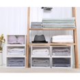 thumbnail image 4 of YIEMEEN Drawer Type Plastic Clothes Storage Box Transparent Organizer for Underwear Sock, 4 of 15