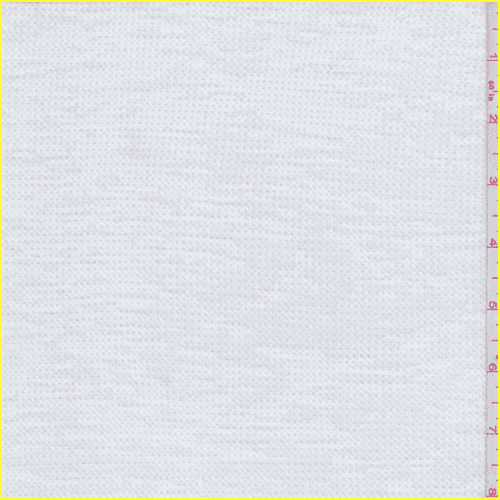 White Thermal TShirt Knit, Fabric By the Yard