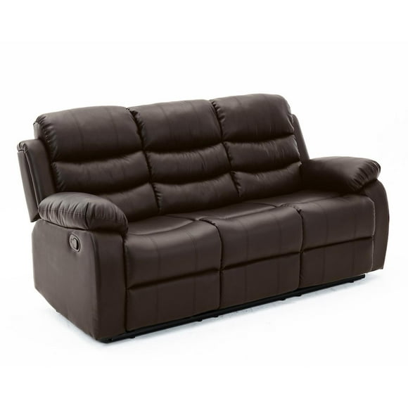 Sillon Reposet Reclinable 3 Cuerpos Tapizado en Simil Cuero cafe Midtown Concept Sillon Reposet