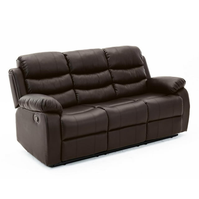Sillon Reposet Reclinable 3 Cuerpos Tapizado en Simil Cuero cafe Midtown Concept Sillon Reposet