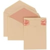 JAM Wedding Invitation Set, Large 5 1/2 x 7 3/4, Ivory Card with Pink Ribbon & Lined Envelope and Monogram Pink & Blue Ribbon Set, 50/pack