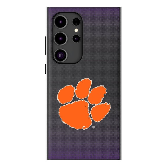 Keyscaper Clemson Tigers Linen Galaxy Magnetic Bump Case