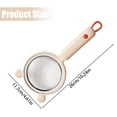 thumbnail image 3 of Handheld Mesh Kitchen Sieve, Comfort Grip Handle, Fine Multi Layer Filter Screen, Multifunctional Straining Tool, Fine Powder Separator, for Flour, Egg Liquid, Juice, Homemade Puree Baking,Z1#B, 3 of 6