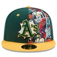 thumbnail image 2 of Men's New Era Green/Gold Athletics 2025 MLB Diamond Hero Edition 59FIFTY Fitted Hat, 2 of 5