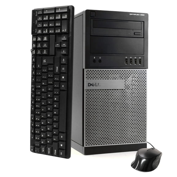 Restored Dell OptiPlex 990 Desktop Tower Computer, Intel Core i7, 16GB RAM, 1TB HD, DVD-ROM, Windows 10 Home, Black (Refurbished)