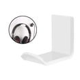 thumbnail image 3 of sweethay Colgador de almacenamiento de auriculares Soporte autoadhesivo de montaje en pared para auriculares Electrónica Blanco 2 piezas, 3 of 8