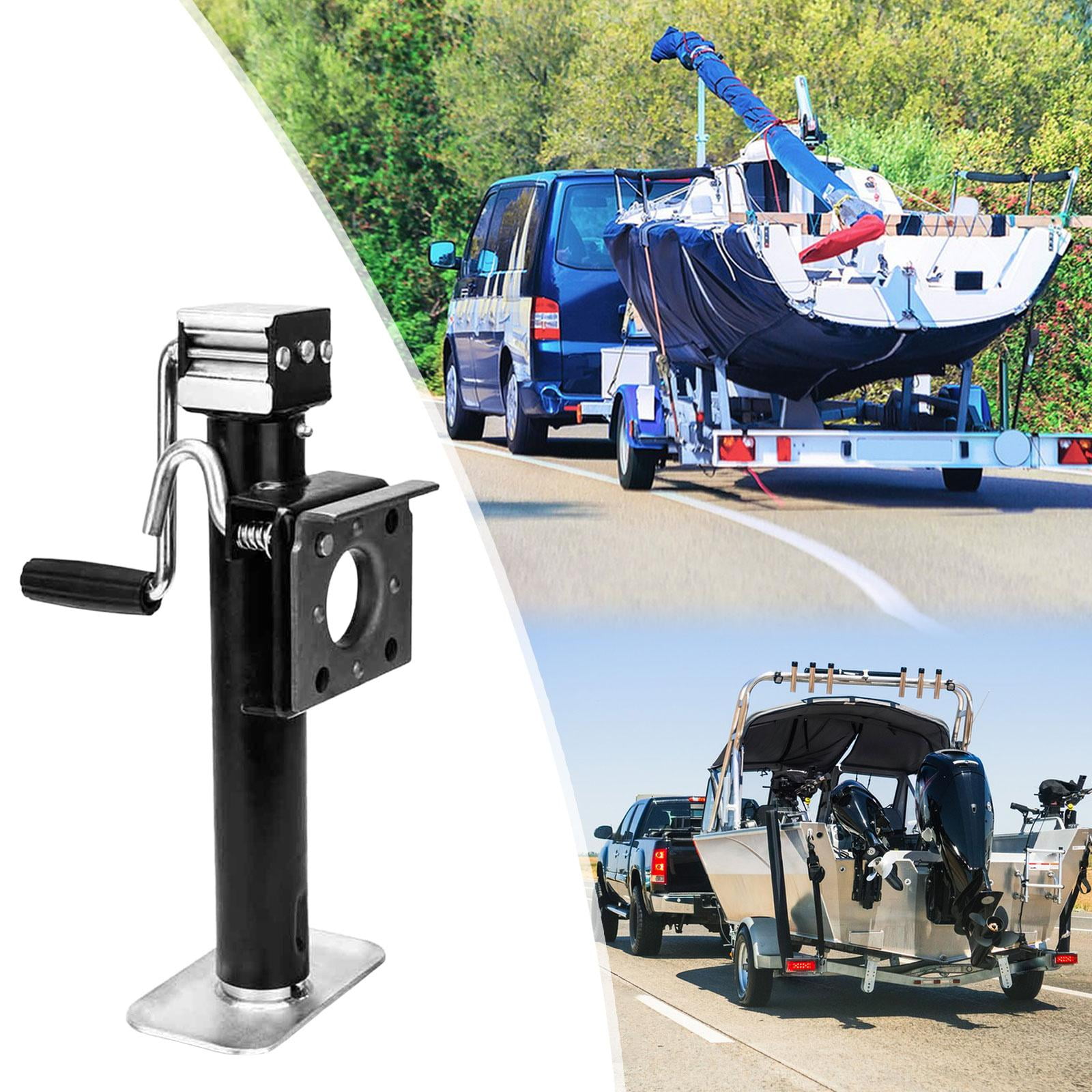 Dickly Hand-crank Trailer Jack Multifunction Heavy Duty Portable Wear Resistaht Easy to Side Rocking 10inch