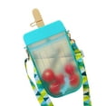 thumbnail image 2 of Neinkie Cute Kids Water Bottles with Straws, Creative Ice Cream Popsicle Leakproof Plastic Drink Water Bottles, BPA Free, Adjustable Shoulder Strap, for Sports Travel-7.99" x 4.21" x 1.73", 2 of 7