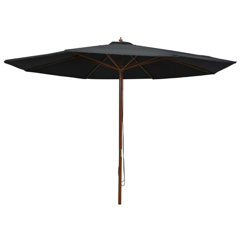 Carevas Outdoor Parasol with Wooden Pole 137.8