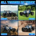 thumbnail image 3 of UUGEE Remote Control Car, RC Monster Truck Cars Toys for Boys, 2.4GHz High-Speed off-Road RC Truck with Lights & 2 Rechargable Batteries, Birthday Gifts for 8 11 Year Old Kids Adults, 3 of 8