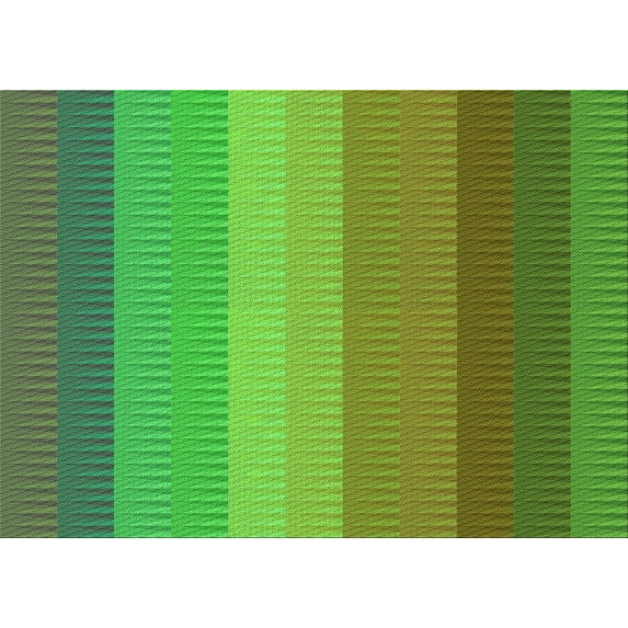 Ahgly Company Machine Washable Indoor Rectangle Transitional Green Area Rugs, 4' x 6'