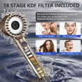 thumbnail image 2 of Filtered Shower Head With Handheld  High Water Flow And Multiple Spray Modes Filter Power Wash For Hard Showerhead On/off Pets Bath (golden), 2 of 5