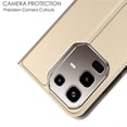 thumbnail image 5 of For Infinix Note 50 4G Note 50 Pro 4G Case PU Leather Phone Cover with Card Holder Stand - Black, 5 of 5