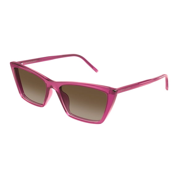 Saint Laurent SL 737 MICA THIN-006 Bold Fuchsia Cat-Eye Sunglasses Trendy for womens