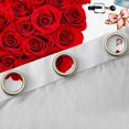 thumbnail image 4 of Homewish Romantic Rose Love Heart Black Out Curtains for Teens Female Men,Pink Fashion Curtains Pack of 2 (42x63 Each),Valentine's Day Bedroom Curtains,Breathable Home Decor, 4 of 6