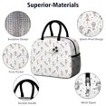 thumbnail image 4 of Womens White Ballerina Unicorn Pattern Lunch Box for Work,Insulated Lunch Bag for Women,Loncheras Para Mujer,Leakproof Adult Lunch Bag for Work,Beach,Travel,Picnic,Camping, 4 of 7
