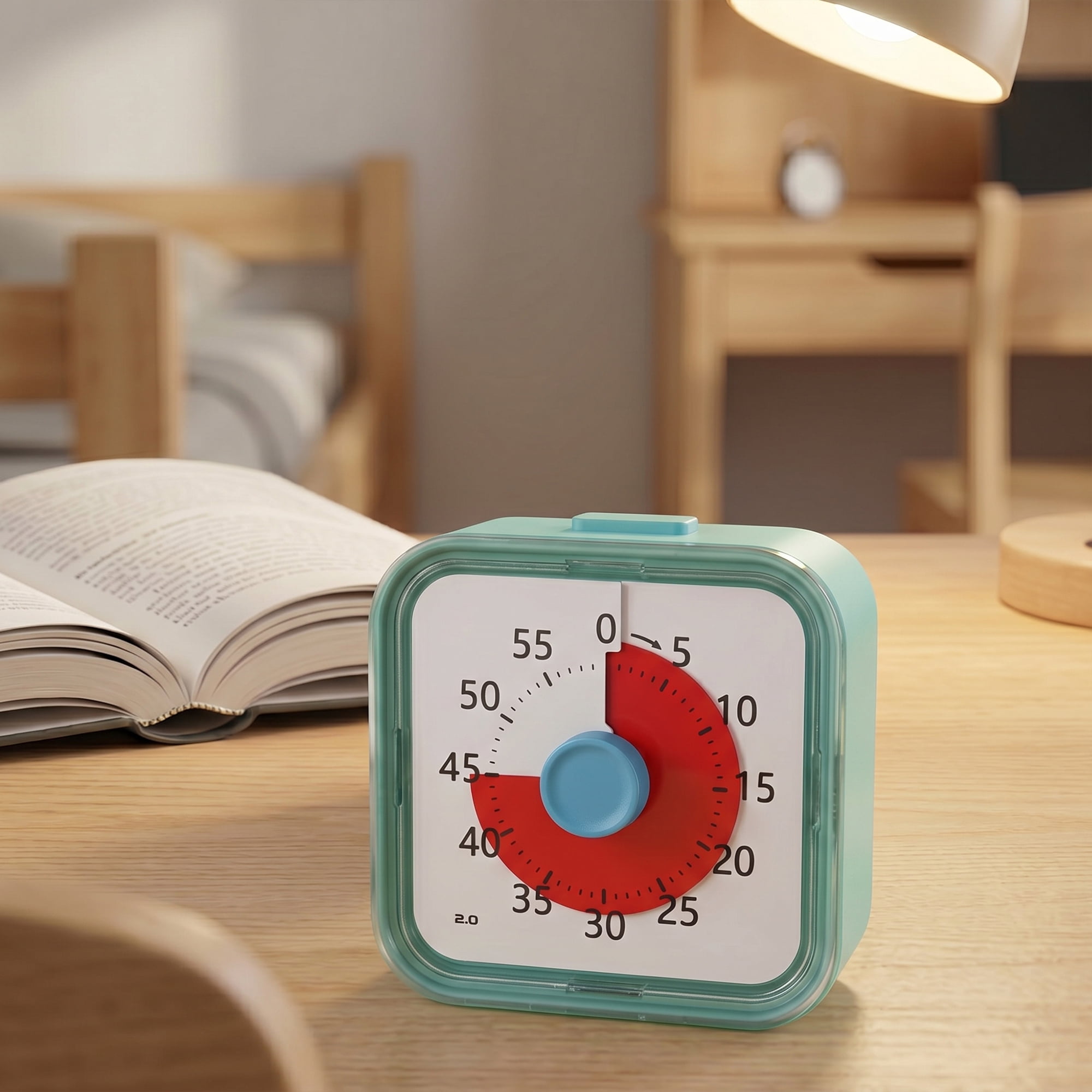 Unique Bargains 60 Minute Kitchen Digital Visual Timer for Studying Blue-A