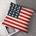 thumbnail image 7 of nygtbtfer USA Flag Throw Pillow Covers Star Stripes Pillow Case American Flag Day Pillow Covers for Home Decor White, 7 of 7
