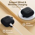 thumbnail image 2 of Funda dGeGe Leopard grabada para AirPods 4, color negro, 2 of 7