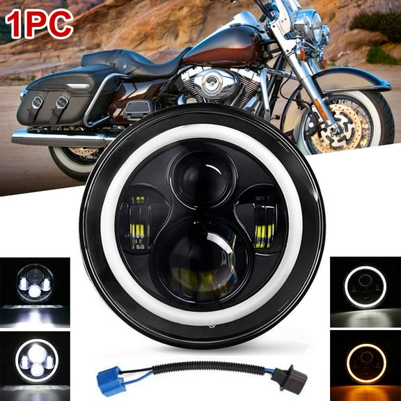 7 Inch LED Headlight For Honda CB650 750 900 GL1000 GL1100 HiLo Turn Signal DRL