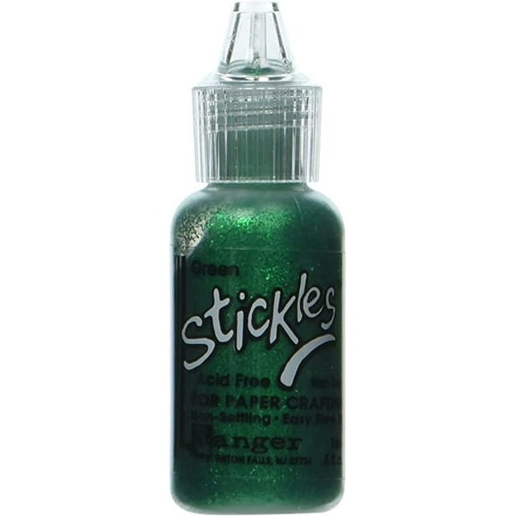 Ranger Stickles Glitter Glue .5oz - Green, 1 Pack of 6 Piece