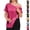 #03 Hot Pink, variant on Womens Chemo Port Access Shirts Side Tear Away Hook and Loop Short Sleeve Post Surgery Tops Adaptive Shoulder Recovery Blouses,S,#03 Sky Blue