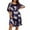 C-Navy192, variant on DHFJKG Womens Nightgowns Short Sleeve Silk Satin Sleepwear Plus Size Knee Length Floral Sleep Dress Summer Scoop Neck Lightweight Nightdress Cozy Home Clothes