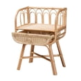 thumbnail image 2 of Baxton Studio Panchali Modern Bohemian Natural Brown Rattan Nightstand, 2 of 10