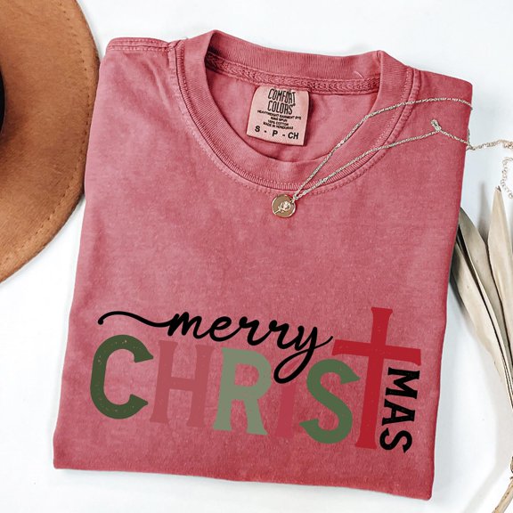 Merry Christ Mas Christian Christmas Tee, Jesus Christmas Shirt, Christmas Shirt, Holiday Tshirt