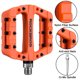 thumbnail image 4 of Pedales para bicicleta de montaña ROCKBROS, ligeros, de fibra de nailon, color naranja, 4 of 7