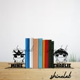thumbnail image 3 of Shinelab Frog Metal Bookends, Farmhouse Desk Decor, Frog Gift For Book Lovers 12997, 3 of 5