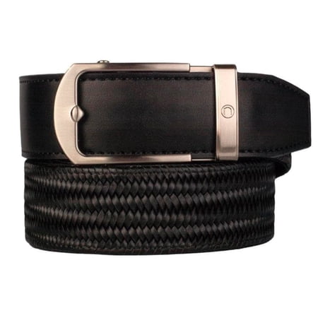 Nexbelt Basket Weave Maduro Black Mens Belt