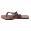 thumbnail image 2 of YHAJDS Women's Beach Sandals Toe Loop Flat Slides Summer Vacation Outdoor Comfort Shoes Casual Walking Slippers, 2 of 10