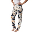 thumbnail image 4 of Wutalume Halloween Women's Casual Pajama Pants - Drawstring Elastic Waist Cuffed Pants with Pockets, Loose Trousers for Festival Wear,Multicolor 2XL, 4 of 5
