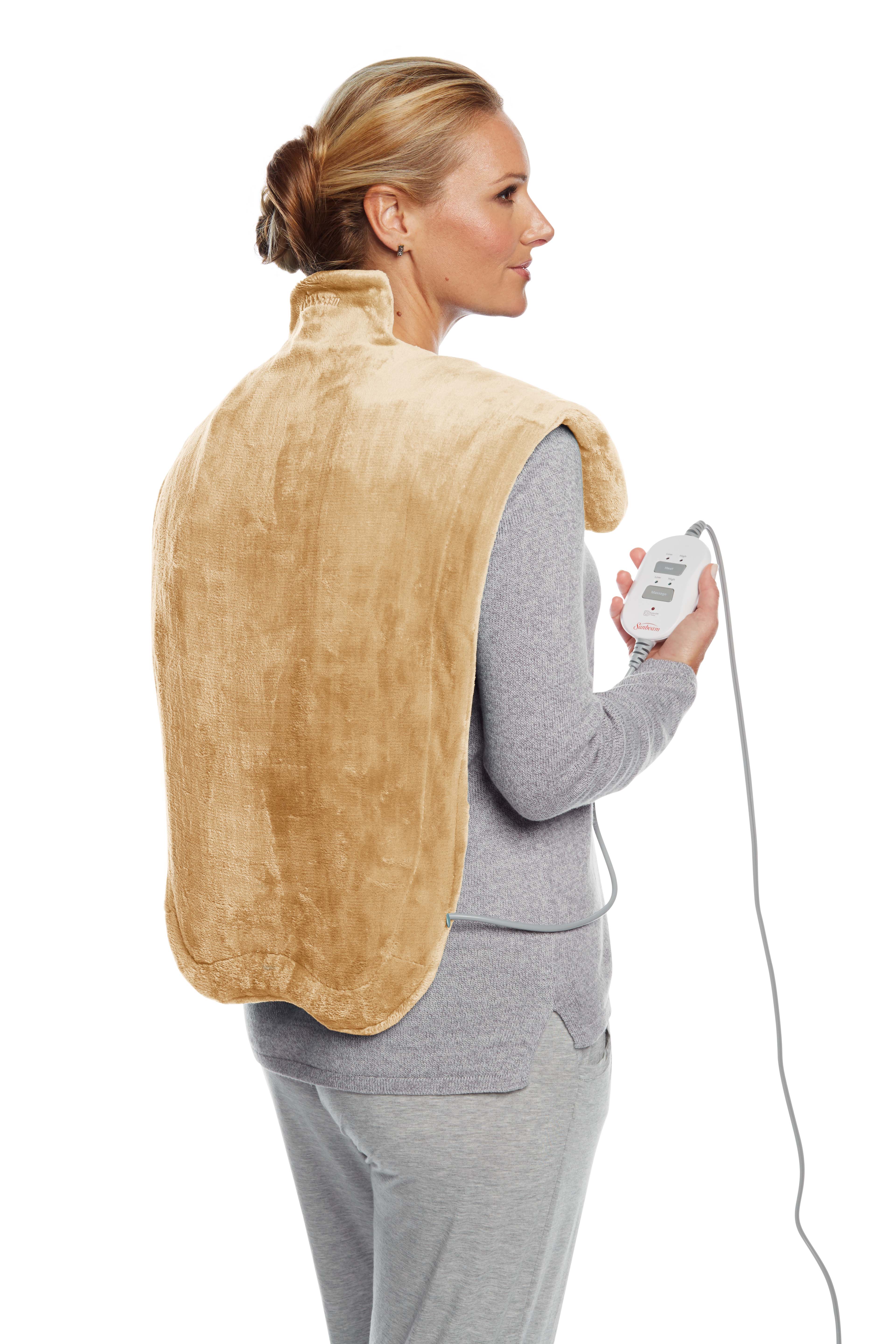 Sunbeam Renue Extended Neck XXL Heat Wrap with Massage 