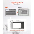 thumbnail image 2 of Vevor KDCJT26INCHBZQAAIV0 26 in. Air Conditioner Wall Sleeve for Universal Through The Wall AC - White, 2 of 10