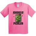 thumbnail image 3 of Inktastic Pickle Lover Funny Powered by Pickles Youth T-Shirt, 3 of 5