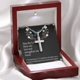 thumbnail image 4 of Christian Encouragement Anniversary Lord Bless Our Love 1 Thessalonians 3:12 Cross Card Necklace w Stainless Steel Pendant, 4 of 20