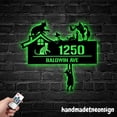 thumbnail image 5 of Handmadetneonsign Cute Cat House Number, Cat Home Address Metal, Custom House Address Sign Plaque 70128, 5 of 5