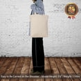 thumbnail image 5 of 24-Pack Cotton Tote Bags with 4" Gusset, 15"x16"x4" Economical Lightweight Reusable Grocery Shopping Cloth Bags, Bulk Blank Plain Totes for DIY, Vinyl, Sublimation, Gift (Natural), 5 of 6