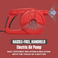 thumbnail image 6 of Coleman EasyFlate 120V AC Electric Air Pump, Plug-In Portable Inflator with 3 Adapters, 6 of 7